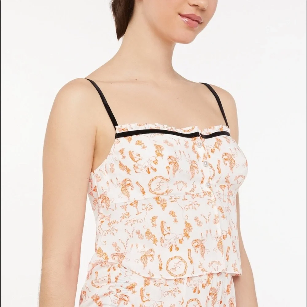 Savage X Fenty Underpinnings‎ Sleep Cami & Short Set size 2X Coquette Whimsygoth